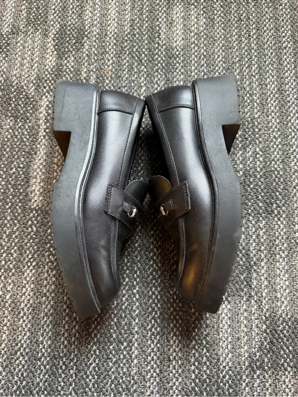 Black Chunky Loafers Size 7